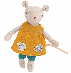 Мягкая игрушка Moulin Roty Маленькая мышка, 19 см. (Moulin Roty, 710554)